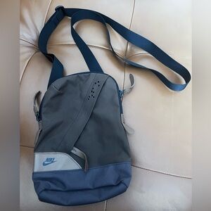 Nike Men's Black and Blue Messenger Bag